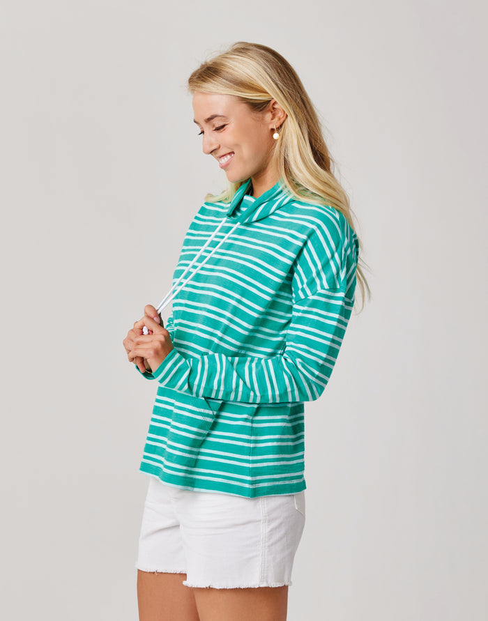 Bodie Funnel Neck: Fern Breton