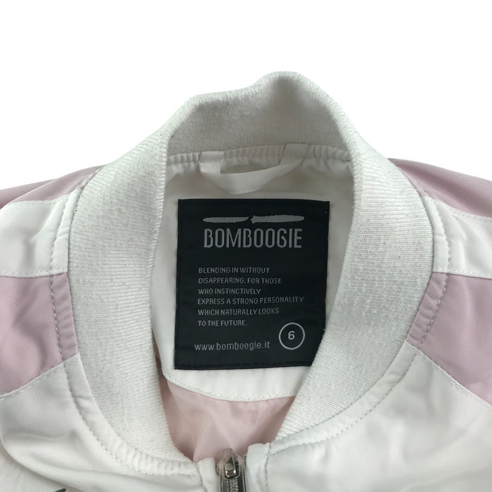 Bomboogie 6 years white and pink floral light jacket or sweater