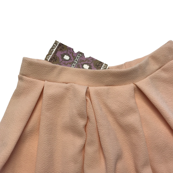 Boohoo women's UK 8 pink pleated skirt