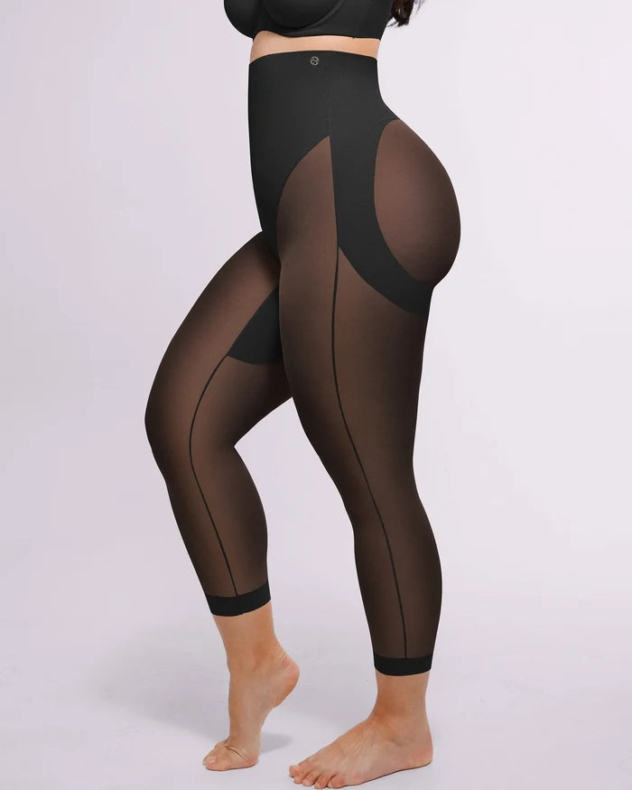 MeshSmooth butt-lifting capri with tummy control and sculpting support