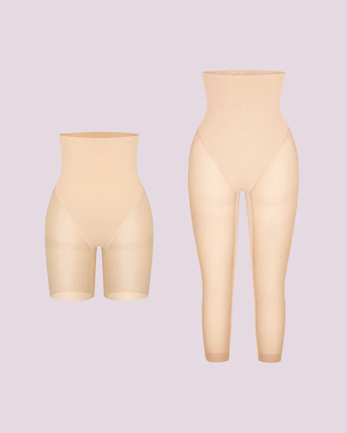 BOOT-YEAH™ MeshSmooth™ High-Waisted Mid Thigh Short+Capri