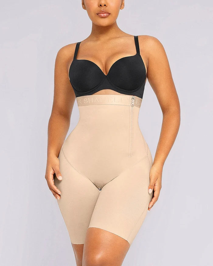 Body-sculpting shorts creating a sleek and flattering silhouette