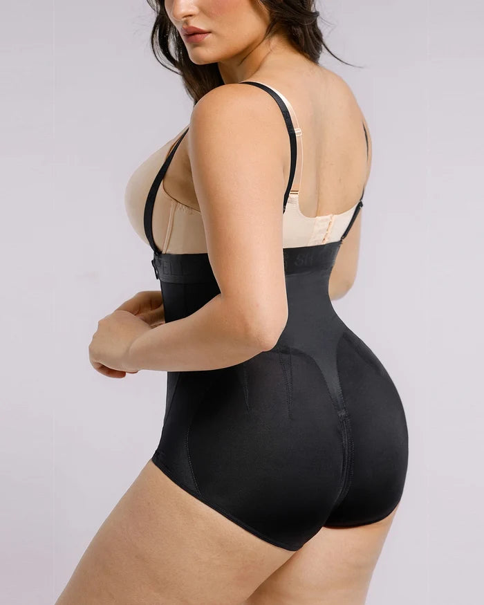 Targeted compression helps refine the midsection for a streamlined profile