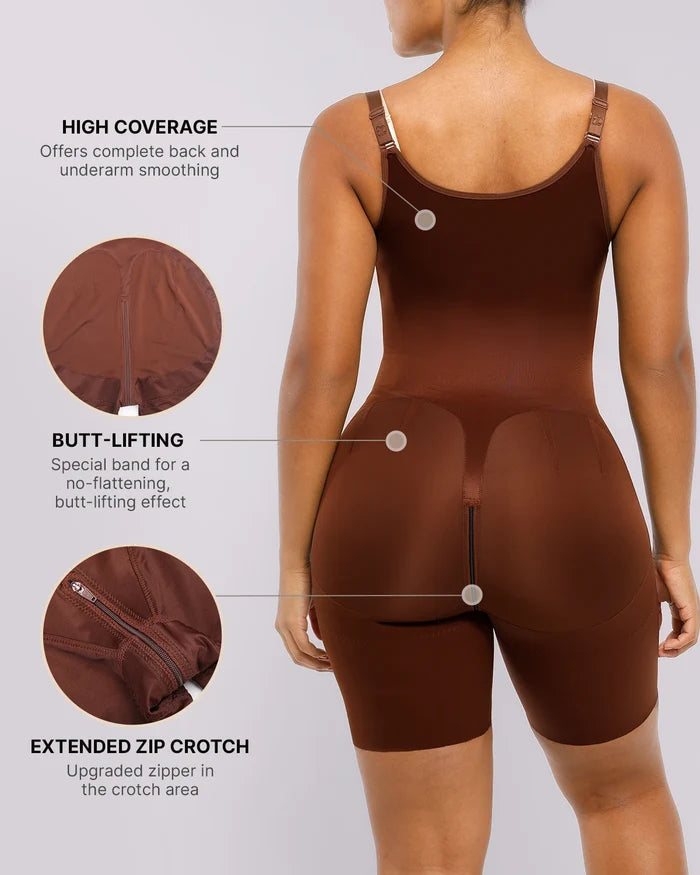 BOOT-YEAH™ SilkSculpt Open Bust Full Bodysuit