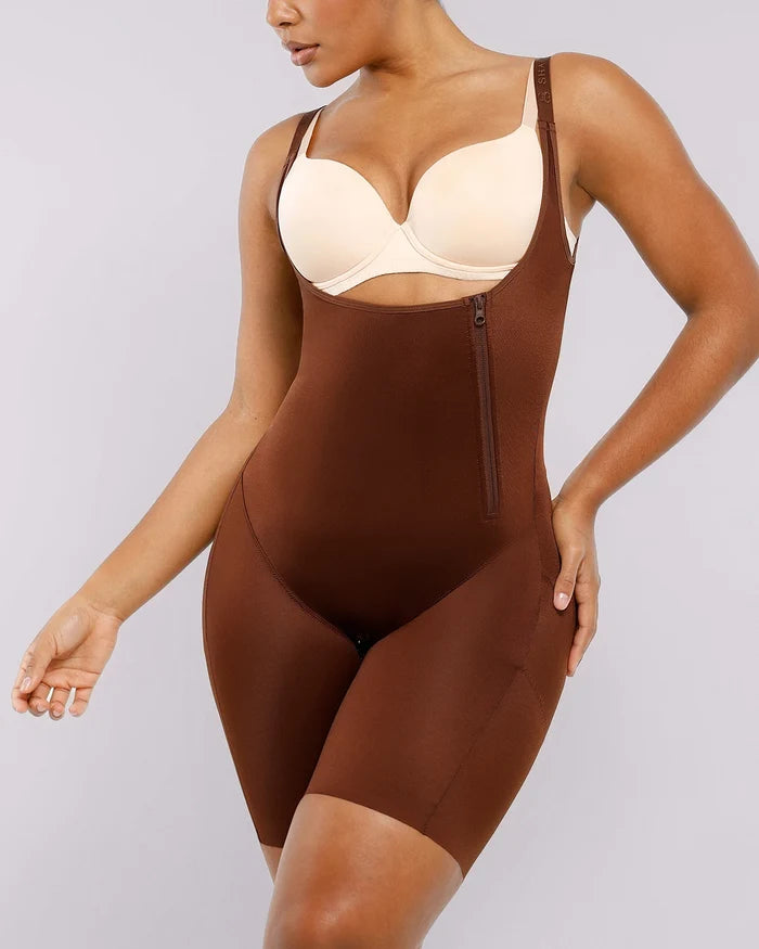 BOOT-YEAH™ SilkSculpt Open Bust Full Bodysuit