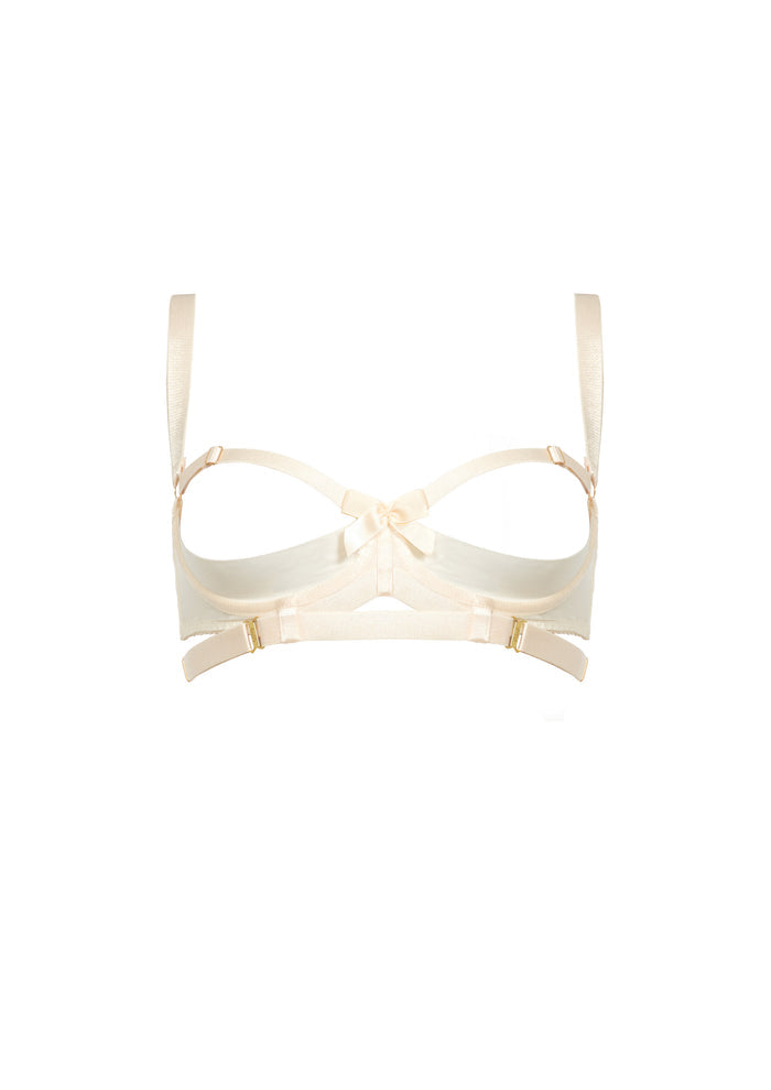 BORDELLE Signature Cream Wired Gia Shelf Bra - House Of Huntington