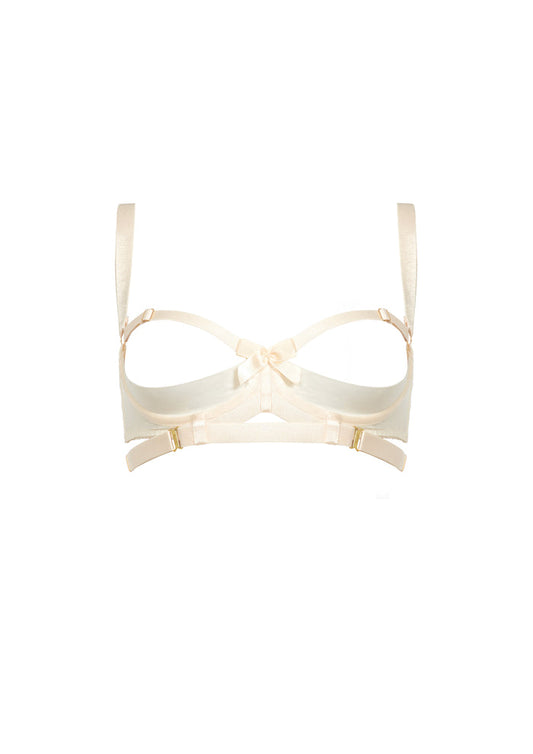 BORDELLE Signature Cream Wired Gia Shelf Bra - House Of Huntington