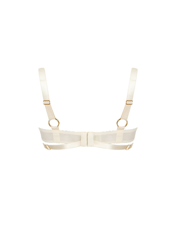 BORDELLE Signature Cream Wired Gia Shelf Bra - House Of Huntington
