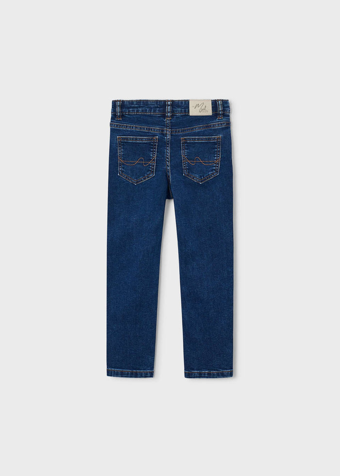 Mayoral boys jeans 4516-69 in dark wash denim, back view