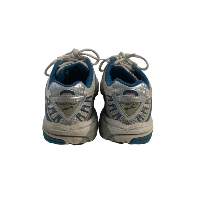 Brooks size UK 6.5 Adrenaline GTS silver blue running trainers