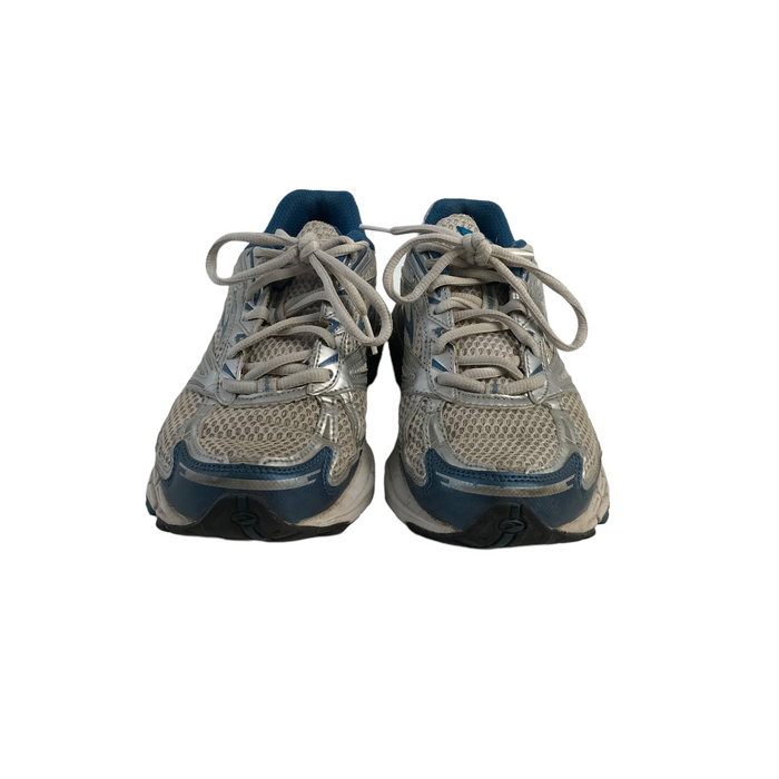 Brooks size UK 6.5 Adrenaline GTS silver blue running trainers