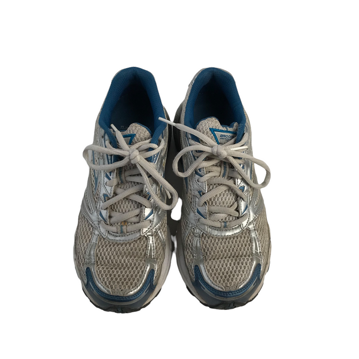 Brooks size UK 6.5 Adrenaline GTS silver blue running trainers