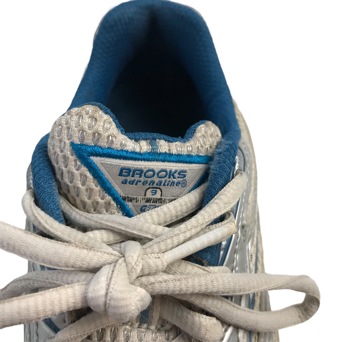 Brooks size UK 6.5 Adrenaline GTS silver blue running trainers