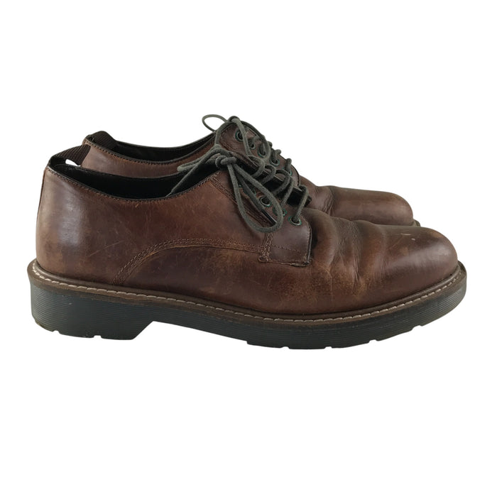 Brown leather shoes size UK 7 smart casual with laces