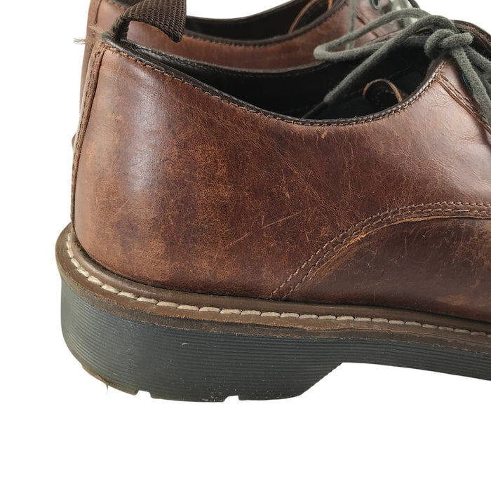 Brown leather shoes size UK 7 smart casual with laces
