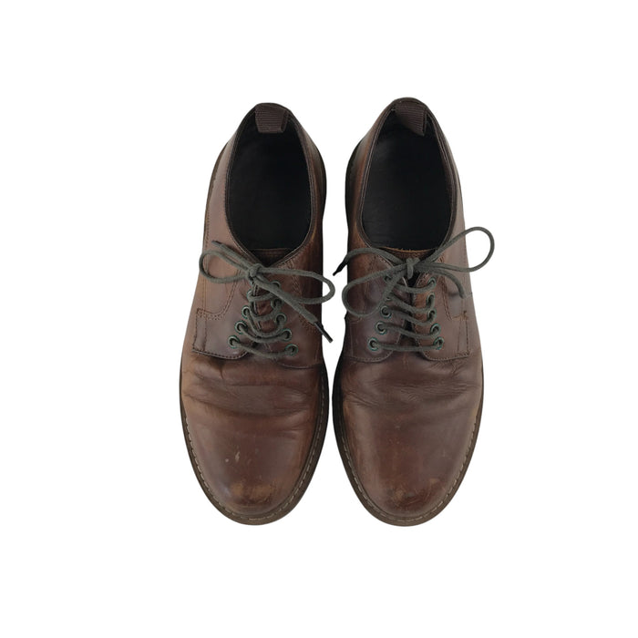 Brown leather shoes size UK 7 smart casual with laces