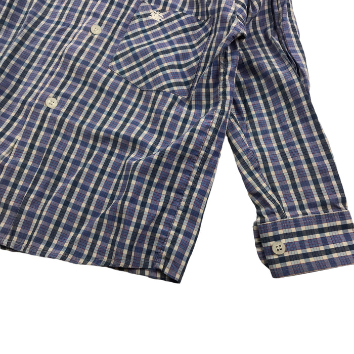 Burberry 5-6 years blue and white checked shirt
