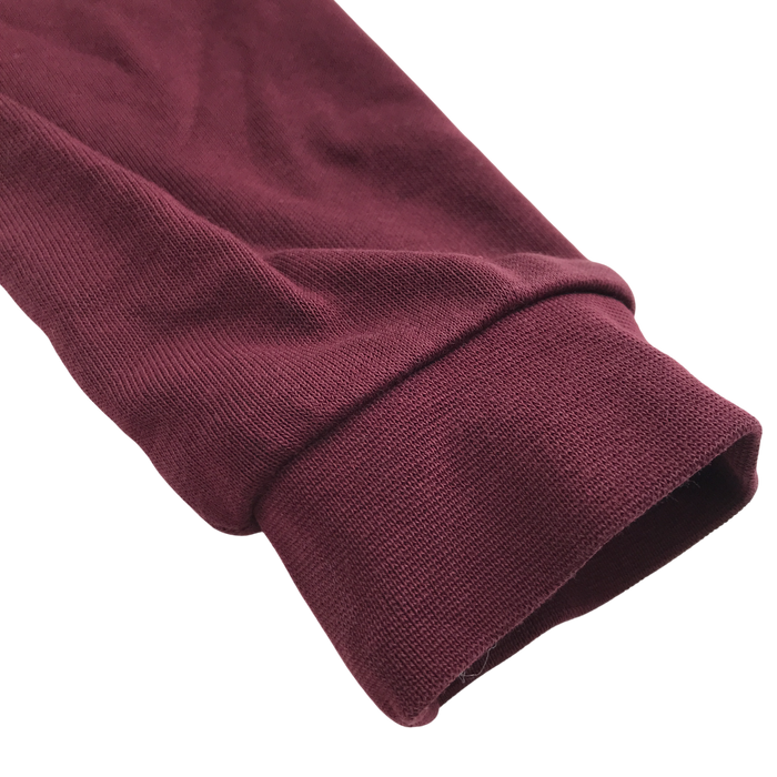 Burgundy girls jersey school cardigan
