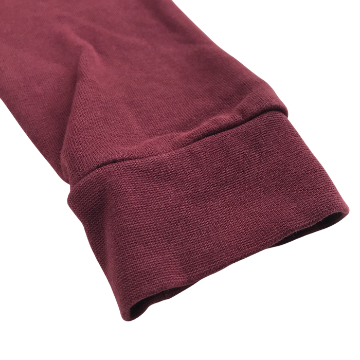 Burgundy unisex crew neck sweatshirt school jumper