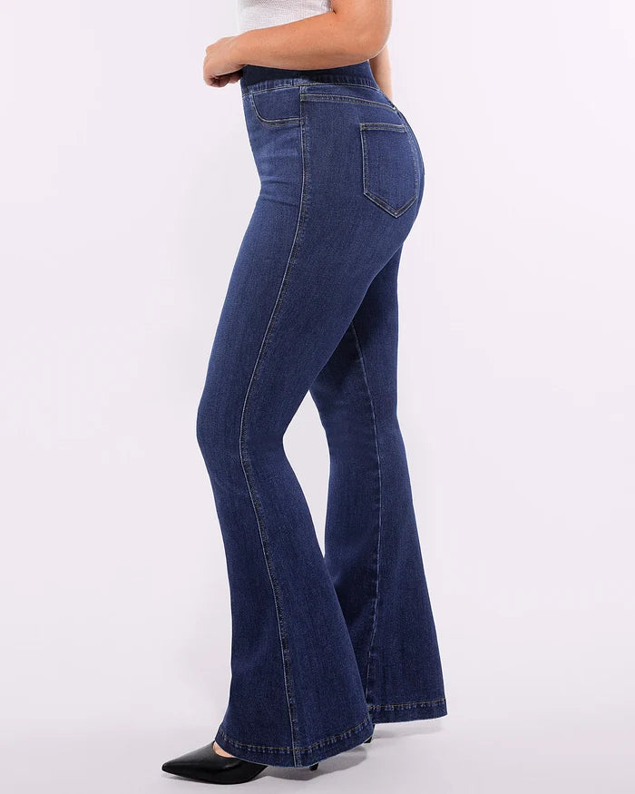 Bare Essentials™ AirSlim® High-Waisted Padded Hip Flare Jeans