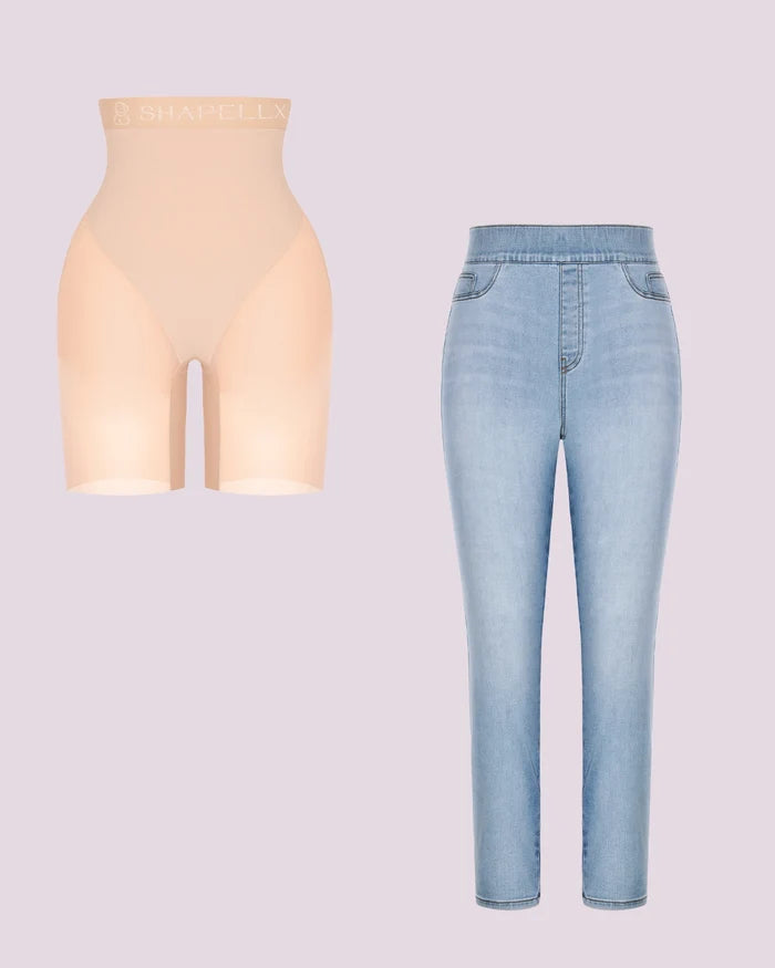 Beige/Light Blue