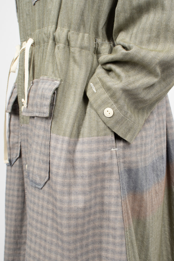 Cagoule Dress Smoky Horizontal Stripe