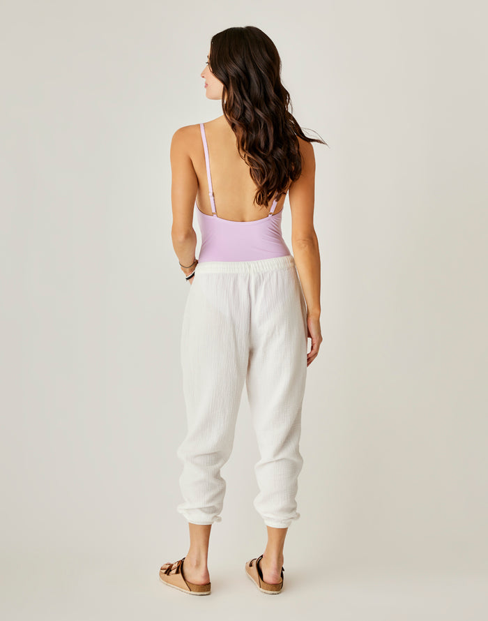 Calista Gauze Pant: Cloud - FINAL SALE