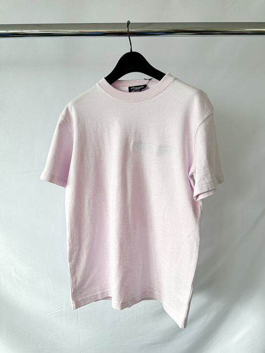 Calvin Klein 205W39NYC Logo Embroidered Pink Short Sleeve T-Shirt