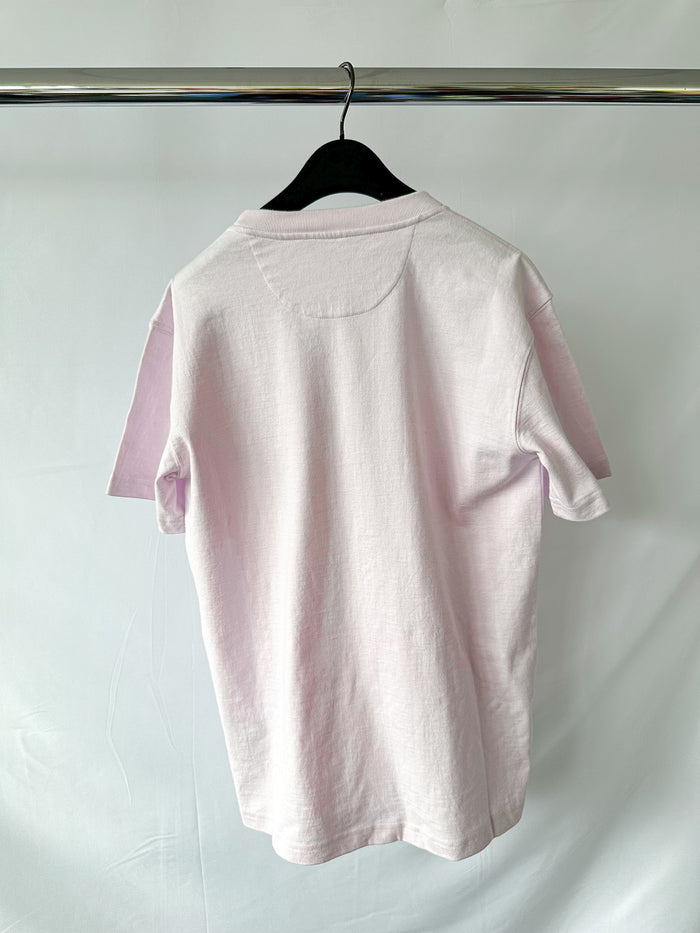 Calvin Klein 205W39NYC Logo Embroidered Pink Short Sleeve T-Shirt