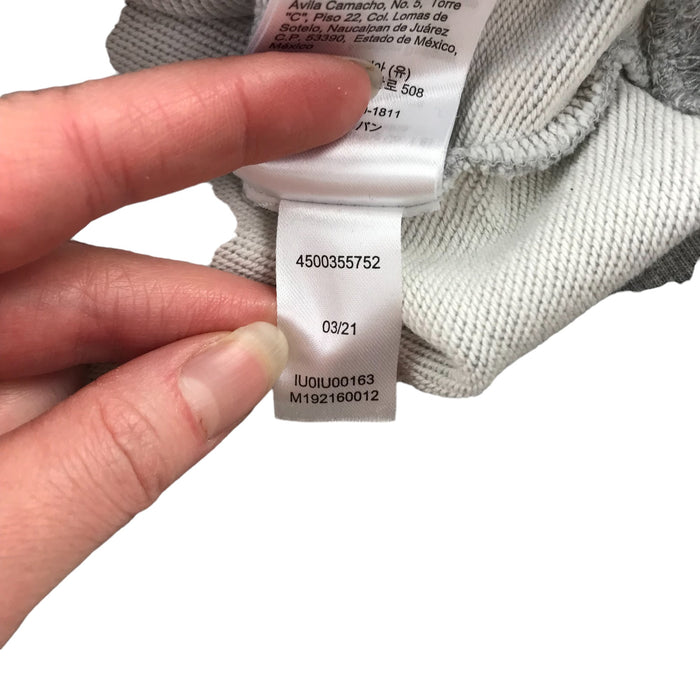 Calvin Klein 8 years grey with pink logo cotton hoodie