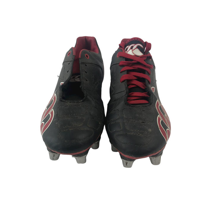 Canterbury size UK 8 black and red rugby boots