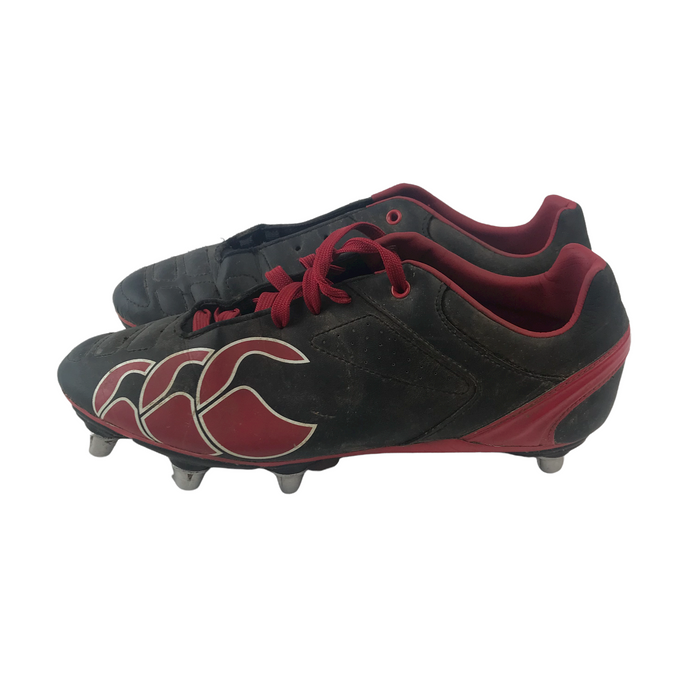 Canterbury size UK 8 black and red rugby boots
