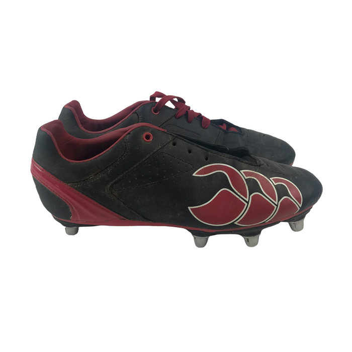 Canterbury size UK 8 black and red rugby boots