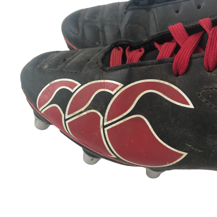 Canterbury size UK 8 black and red rugby boots