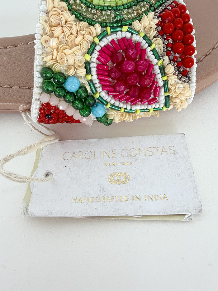 Caroline Constas Beaded Tutti Fruiti Sandals (EX-DISPLAY)