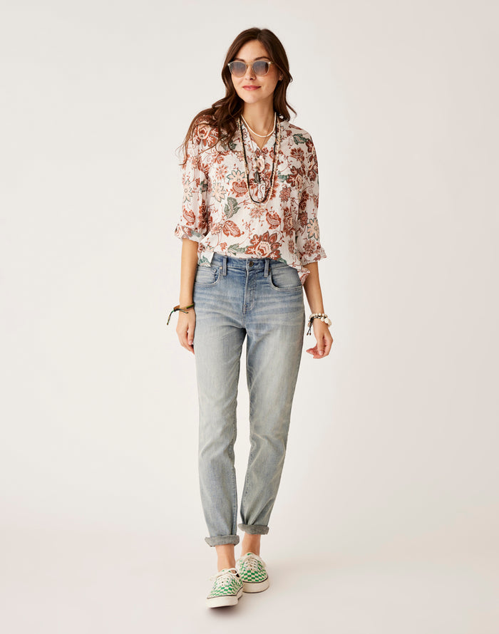 Carson Hi Rise Jean: Beach Blue