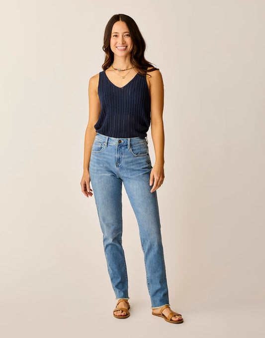 Carson Hi Rise Jean: Blue Tide