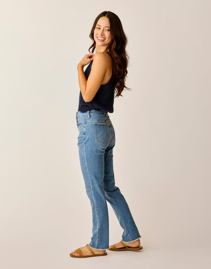 Carson Hi Rise Jean: Blue Tide