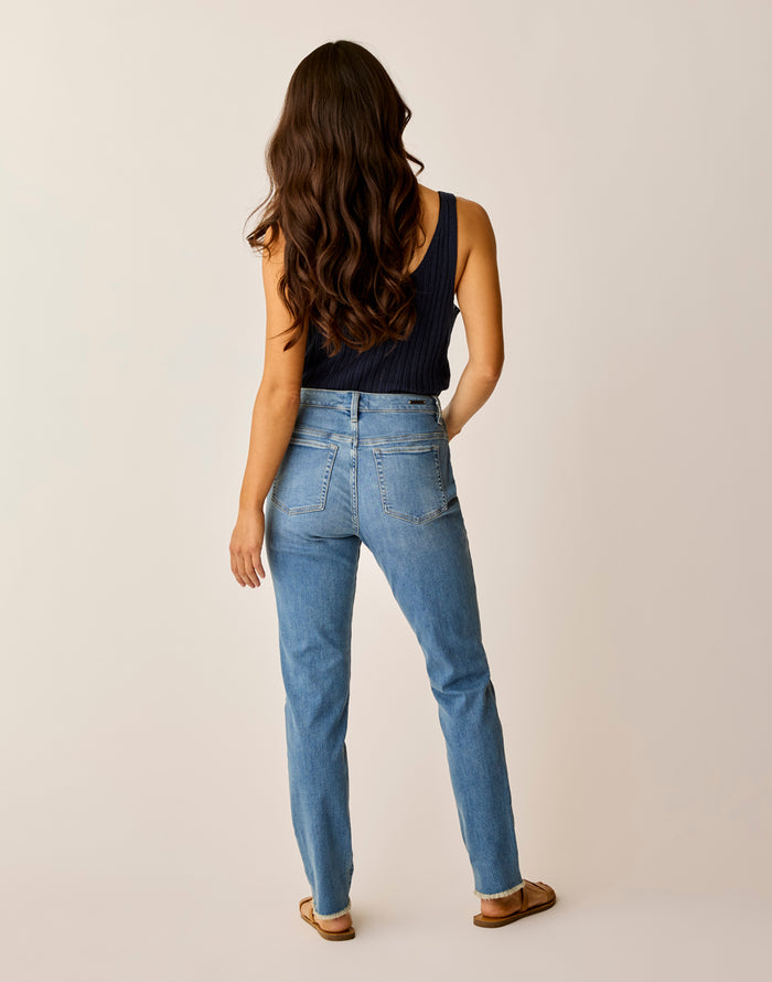 Carson Hi Rise Jean: Blue Tide