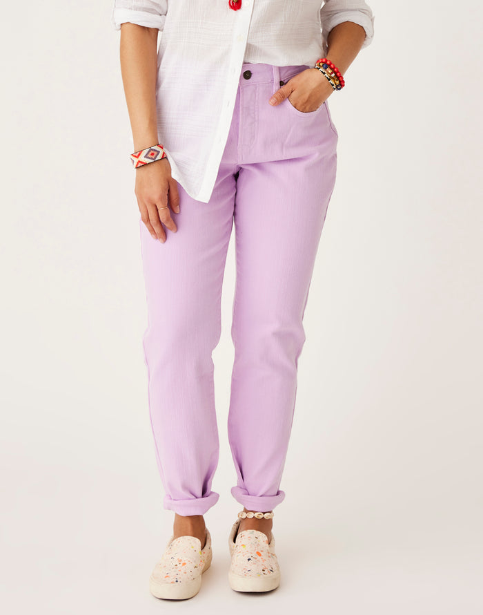 Carson Hi Rise Jean: Soft Lilac - FINAL SALE