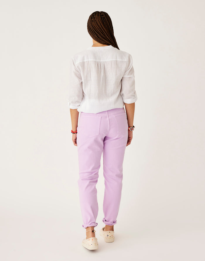 Carson Hi Rise Jean: Soft Lilac - FINAL SALE