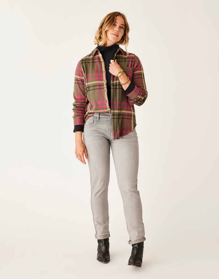 Carson Hi Rise Jean: Washed Grey