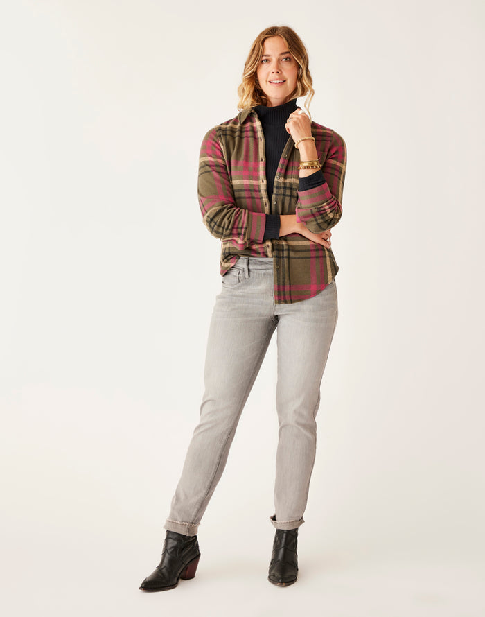 Carson Hi Rise Jean: Washed Grey