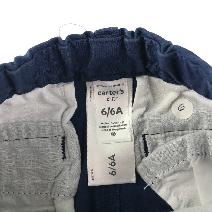 Carters 5-6 years navy plain chino style shorts