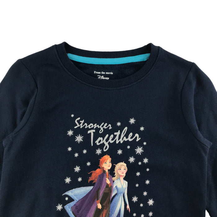 Character.com 6 years navy disney frozen cotton sweater