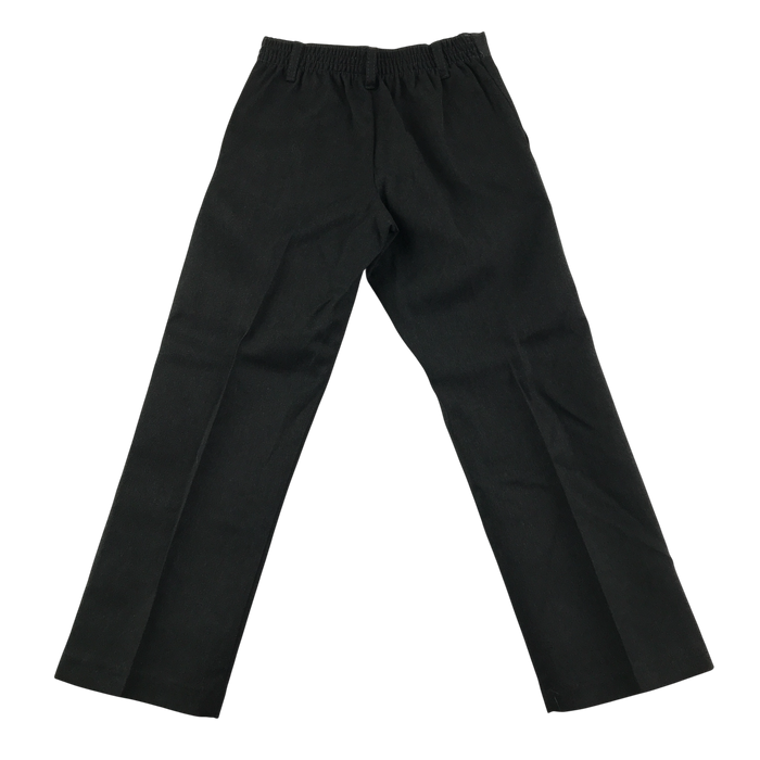 Charcoal boys elasticated waist school trousers