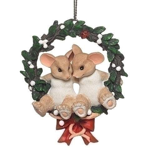 Charming Tails - First Christmas Together Mice Ornament 132096