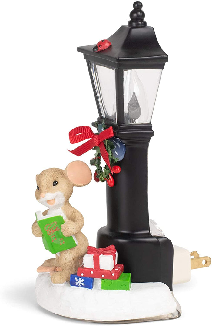 Charming Tails - Mouse Lamp Post Nightlight 133497