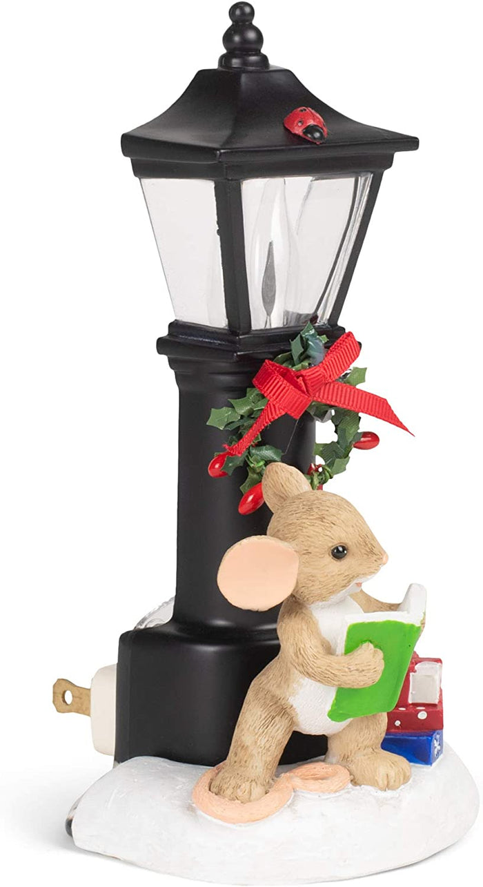 Charming Tails - Mouse Lamp Post Nightlight 133497