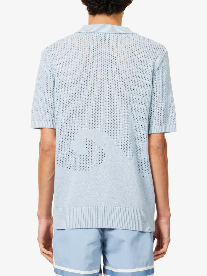 Che Ondas Short-Sleeves Cotton-Knit Polo Shirt